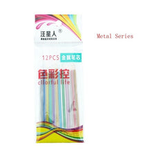 Load image into Gallery viewer, Lamtuea art water brush  Gel Pens Gel Refills Rollerball Pastel Neon Glitter Pen Drawing Colors paint brush